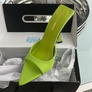 Fashion Nova Lime Green Heels